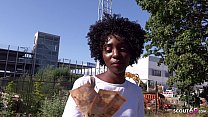 Ebony MILF ZaaWaadi scores in Berlin’s streets, cashing in with her alluring charm.