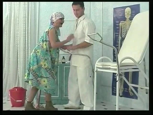 The old biddy screamed as his stethoscope slid deep.